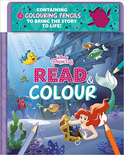 Disney Princess Ariel Read & Colour (inc pencils)