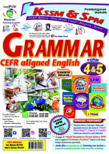 Holistik KSSM & SPM CEFR English Grammar  Form 4 & 5 **Old Edition